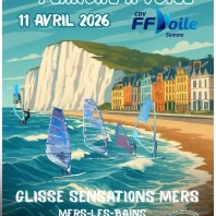 Régate départementale de planche à voile du CDVoile de la Somme à Ville de Mers-les-Bains de notre Balcon