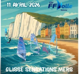 Régate départementale de planche à voile du CDVoile de la Somme à Ville de Mers-les-Bains de notre Balcon