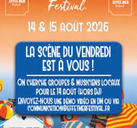 Effet mer festival Festival de musique mainstream 14 et 15 Aout 2026