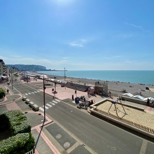 Vue du balcon vers Le Tréport